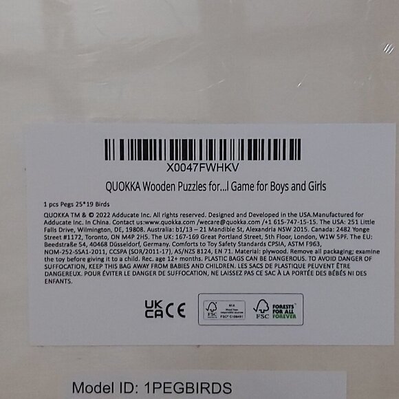 QUOKKA Wooden Dino & Animal Puzzle Bundle for Kids Ages 3-8 – Educational Toy - Picture 7 of 7